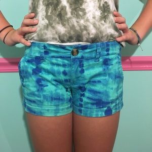 Tie dye shorts